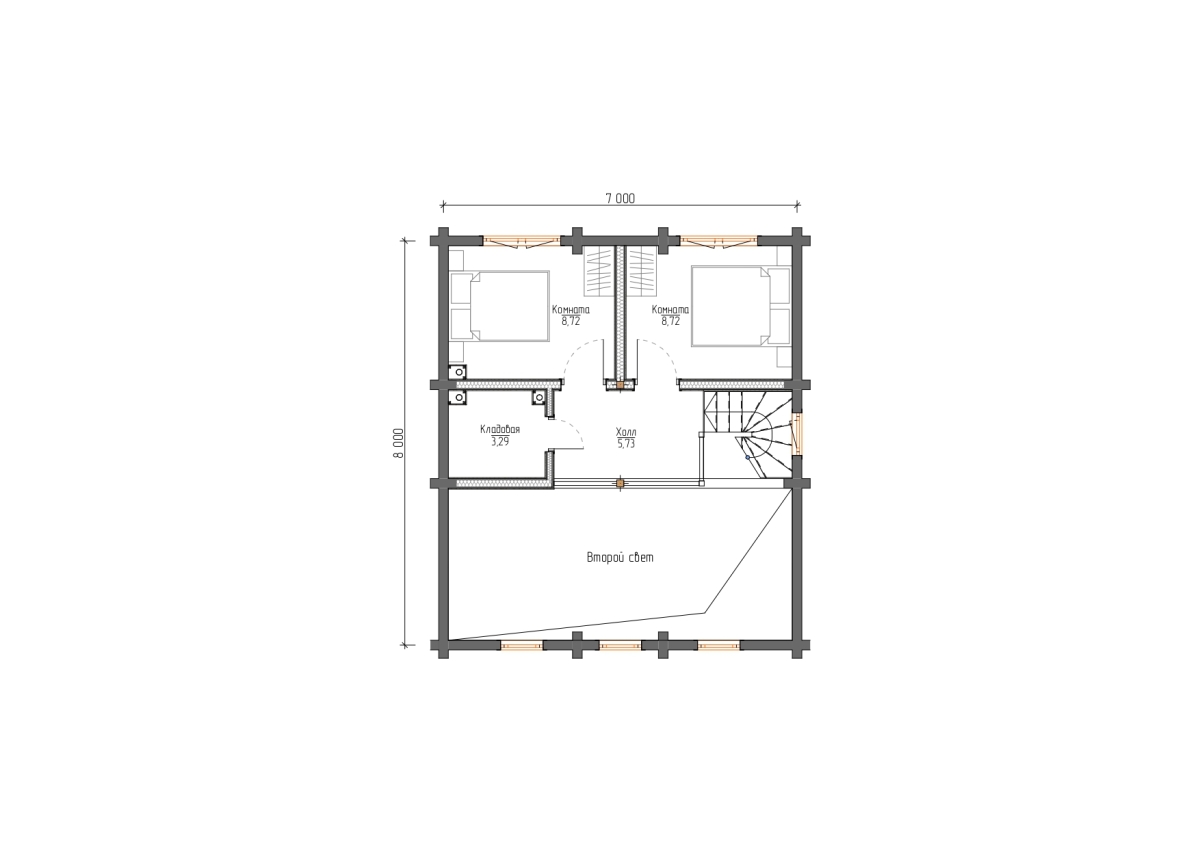 Планировка №2 - Дом в г.п. Вырица Планировка №2 - Дом в г.п. Вырица