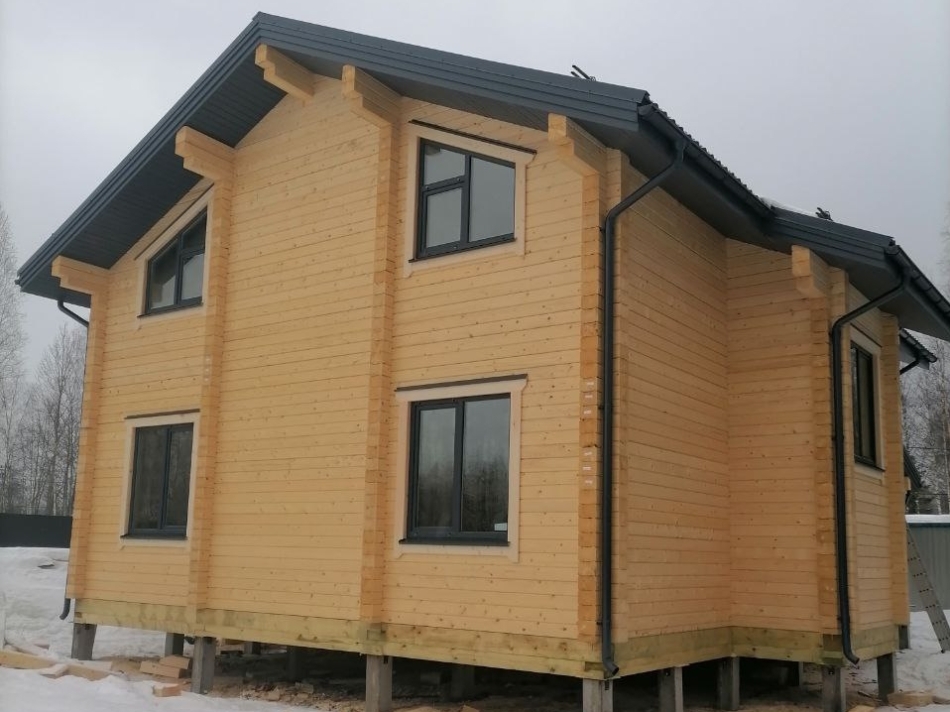Дом из бруса в городе Всеволожск
