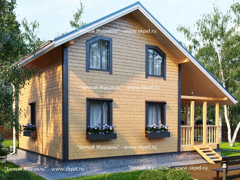 Каркасный дом 7х9 (Проект К-4)