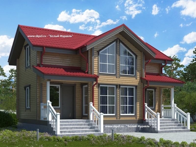 Дом из бруса 7*10 со вторым светом ДБ-70 Дом из бруса 7*10 со вторым светом ДБ-70