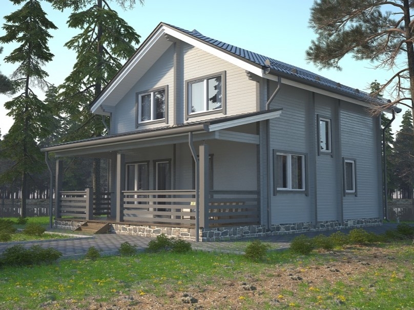 Дом 9 на 11,5 из бруса ДБ-51