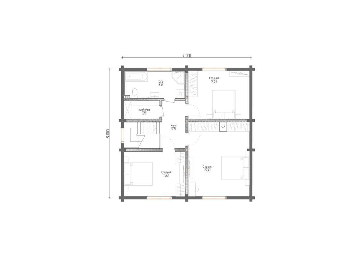 Планировка №2 - Дом в Петергофе