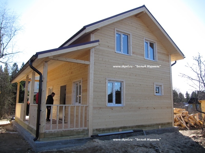 Брусовой дом в деревне Верхние Осельки