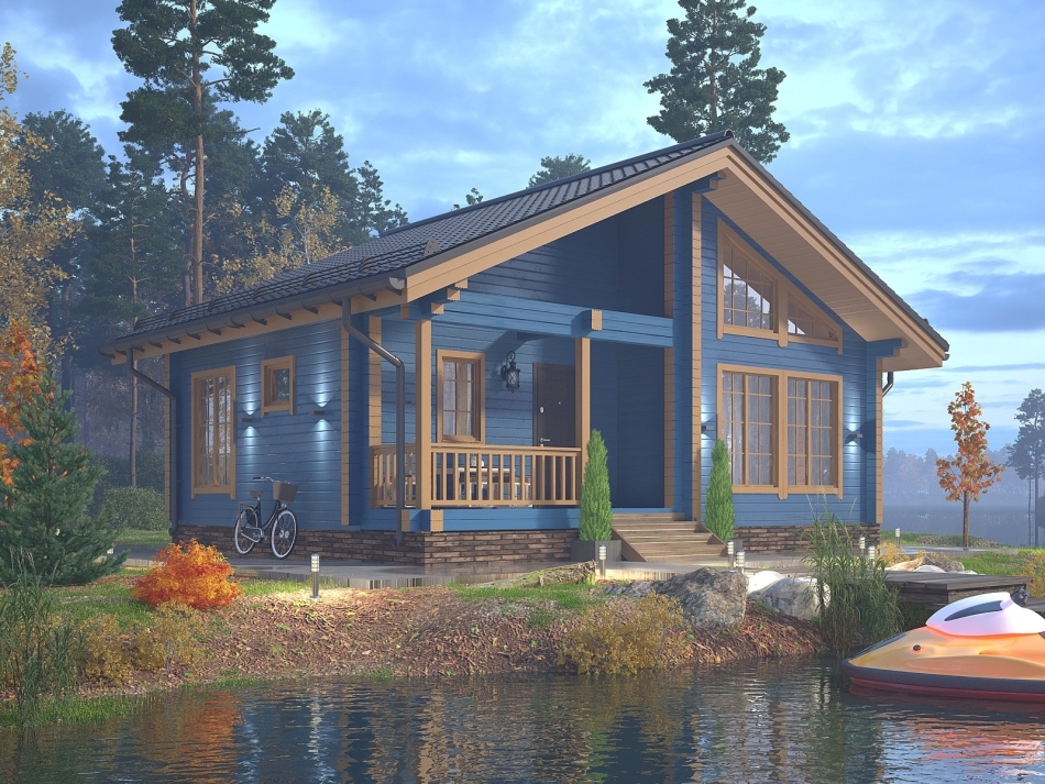 Дом из бруса 8х10 (ДБ-2)